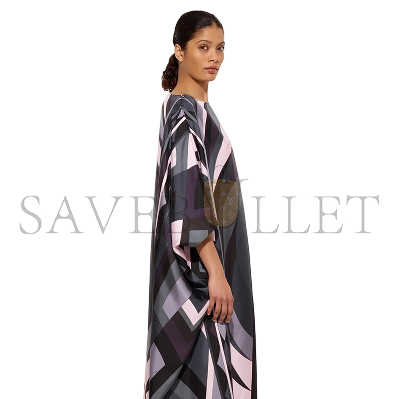 PUCCI VOLUTE PRINT LONG KAFTAN 5URL155U851036